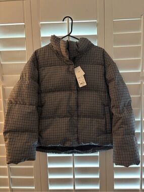 Uniqlo Womems Gingham Puffer Jacket NWT
